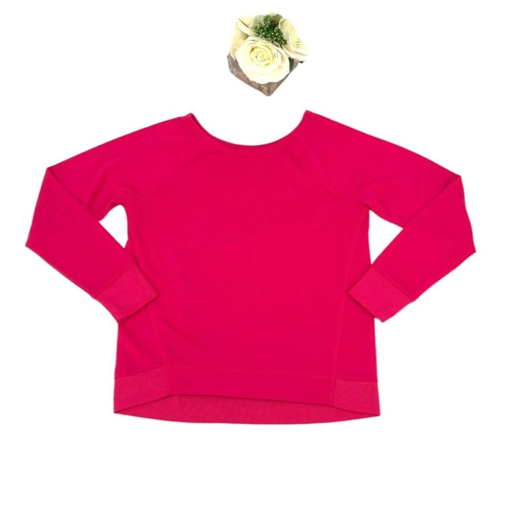 Athletic Works Girls Fleece Pullover Sweatshirt Size Large 10-12 Top Pink